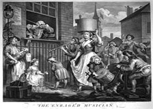 The Enraged Musician by William Hogarth 1741